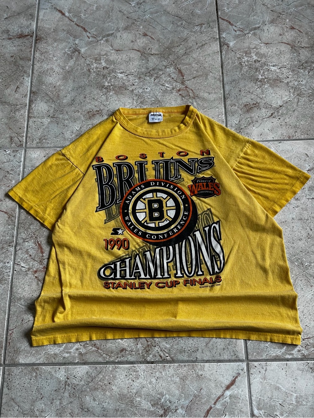 Vintage 1990 Boston Bruins Starter NHL tee